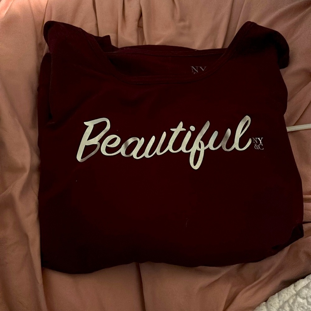 new york & company shoulder cut top